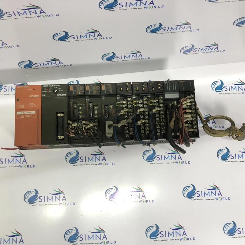 Mitsubishi MELSEC A Series PLC A2USHCPU-S1 Rack with A1S62PN Power Supply I/O Modules thumbnail 8